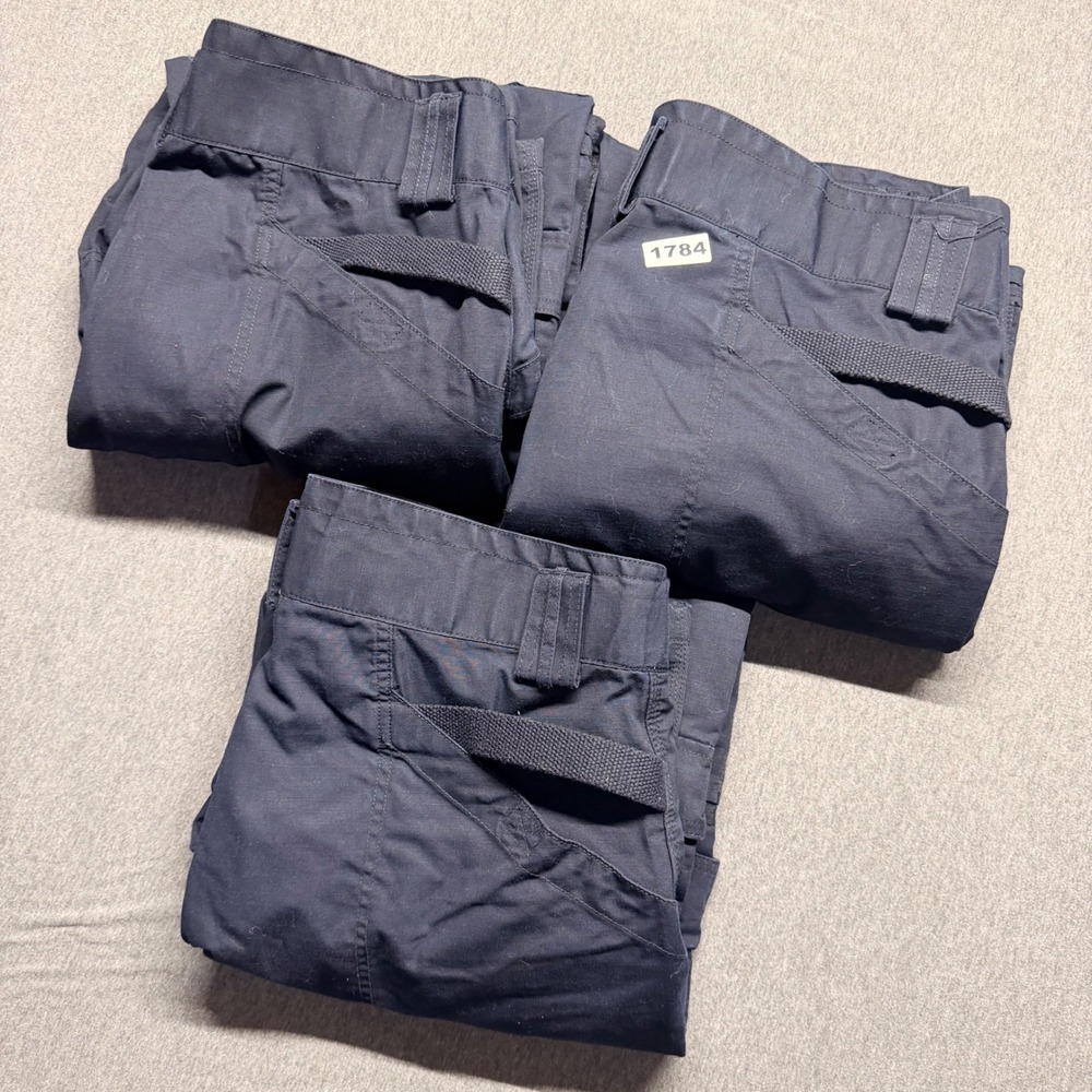 5.11 Tactical Mens Navy Blue Ripstop Cargo Pants 40x34 Multi Pocket Work Pants